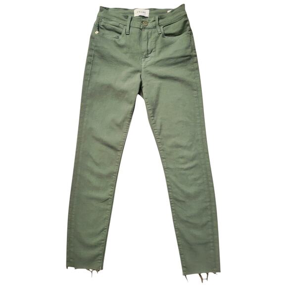 Frame Green Jean Pants | Size 25 - Picture 1 of 7